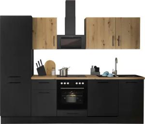 BASIC by Balculina Küchenzeile "Turin", Breite 280 cm, wahlweise mit E-Geräten