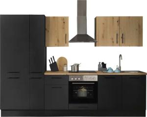 BASIC by Balculina Küchenzeile "Turin", Breite 300 cm, wahlweise mit E-Geräten