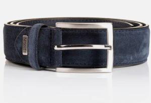 MONTI Ledergürtel, 3,5 cm breit, Business-Casual, Veloursleder, kürzbar