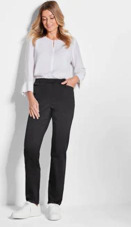 Schlupfhose LOUISA aus Baumwoll-Satin - schwarz - Gr. 225 von Goldner Fashion