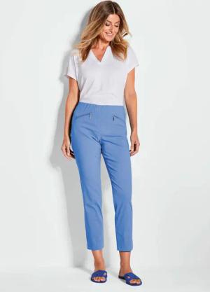 7/8-Bengalinhose LOUISA - blau - Gr. 27 von Goldner Fashion