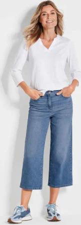 Jeans-Culotte VERA im 5-Pocket-Stil - hellblau - Gr. 40 von Goldner Fashion