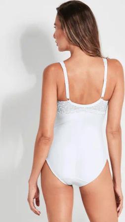 Figurformender Minimizer-Body mit Bügel - weiß - Gr. 75 D von Goldner Fashion