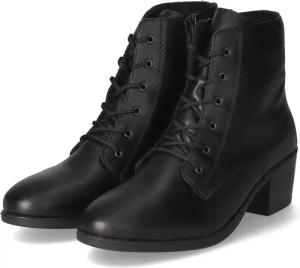 Rieker Schnürstiefeletten für Damen - Gr. 42 - schwarz - Synthetik