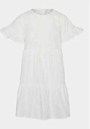 Vero Moda Girl Kleid 10287423 Weiß Regular Fit