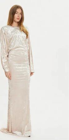 PINKO Abendkleid 104497 A29L Écru Slim Fit