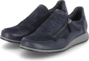 Gabor Low Sneaker für Damen im SALE - Gr. 9 1/2 - blau - Leder
