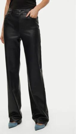 Vero Moda Hose aus Kunstleder Tessa 10310878 Schwarz Wide Leg
