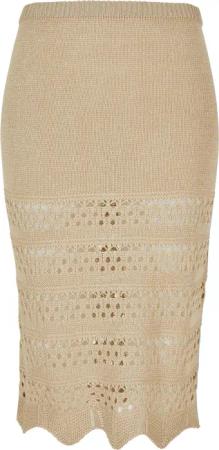 URBAN CLASSICS Sommerrock "Urban Classics Damen Ladies 3/4 Crochet Knit Skirt", (1 tlg.)