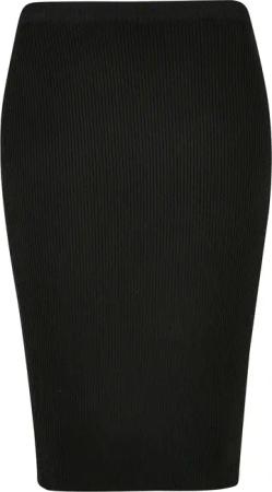 URBAN CLASSICS Sommerrock "Urban Classics Damen Ladies Rib Knit Midi Skirt", (1 tlg.)