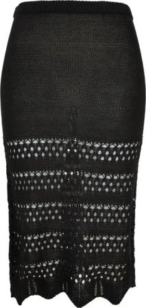 URBAN CLASSICS Sommerrock "Urban Classics Damen Ladies 3/4 Crochet Knit Skirt", (1 tlg.)