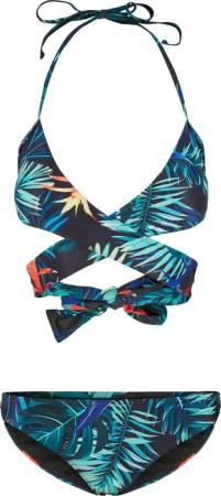 URBAN CLASSICS Bügel-Tankini "Urban Classics Damen Ladies Draped Pattern Bikini"