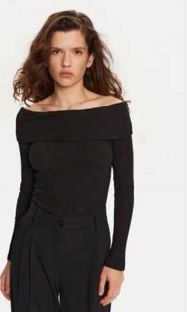 Vila Bluse Ommi 14104637 Schwarz Regular Fit