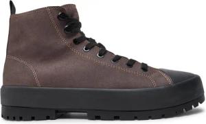 Calvin Klein Jeans Schnürstiefeletten Lugged Hybrid High Laceup Auth YM0YM01092 Braun