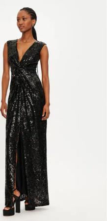 Rinascimento Abendkleid CFC0121922003 Schwarz Regular Fit
