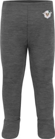 normani Slip Baby Merino Hose „Silverdale" Stramplerhose mit Fuß Babyhose lange Unterhose Leggings Wollhose