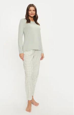 Selmark Pyjama P9173 Grün Relaxed Fit