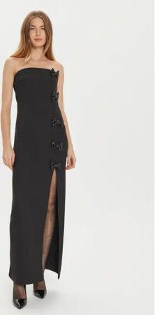 Eleh Abendkleid E00306 Schwarz Slim Fit