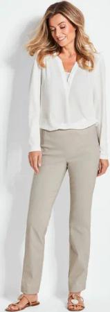 Pflegeleichte Bengalinhose CARLA - beige - Gr. 265 von Goldner Fashion