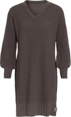 Knit Factory Strickkleid Robin Kleider 36/38 Glatt Braun Kleid Strickkleid Sommer Kleid