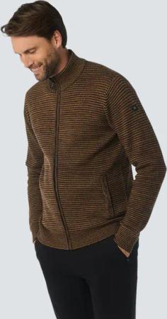 NO EXCESS Rollkragenpullover "No Excess Jacquard-Strickjacke"