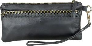 COLLEZIONE ALESSANDRO Clutch "Dubai", aus Leder mit goldenen Metallen