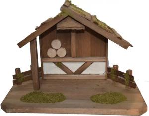 Alfred Kolbe Krippe "Weihnachtsdeko", (1 tlg.), aus Holz, 40x20x28 cm, für Figuren bis 13 cm Höhe