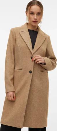 Vero Moda Langmantel "VMBLAZA HERINGBONE LONG WOOL COAT GA BOO"