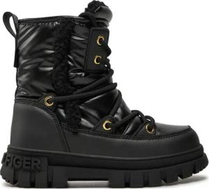 Tommy Hilfiger Schneeschuhe Fur Boot T3A5-33610-1695 M Schwarz