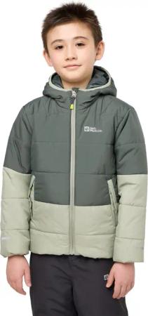 Jack Wolfskin TWO Hills Ins Jacket Kids Übergangsjacke Kinder 140 green slate green