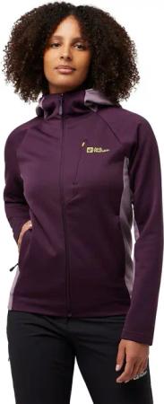 Jack Wolfskin Alpgrat Extended Version Jacket Women Fleecejacke Damen S purple midnight plum