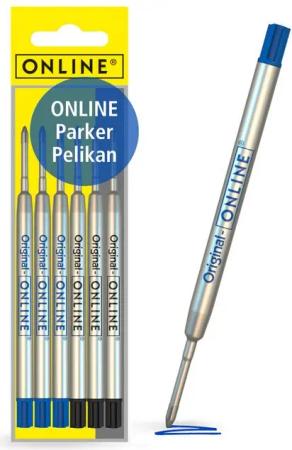 Online Pen Kugelschreiber Kugelschreiberminen, G2-Format, für Standard-Kugelschreiber, hergestellt in der Schweiz