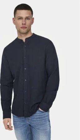 Only & Sons Hemd Caiden 22019173 Dunkelblau Slim Fit