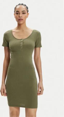 Pieces Kleid für den Alltag Kitte 17146324 Grün Slim Fit