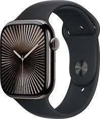 Apple Watch Series 10 46 mm Titan (GPS+Cellular) Sportarmband M/L schwarz