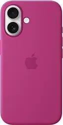 Apple Silikon Case Handy-Cover für Apple iPhone 16 fuchsia