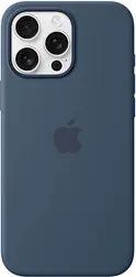 Apple Silikon Case Handy-Cover für Apple iPhone 16 Pro Max denim