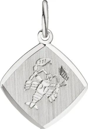 Schmuck Krone Kettenanhänger Sternzeichen Krebs, Anhänger aus 925 Silber, Silber 925