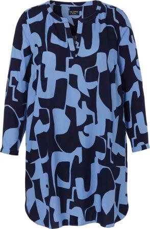 Lange Tunika mit Allover-Print