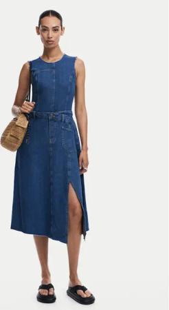 Desigual Jeanskleid Nueva 24WWVD01 Blau Regular Fit