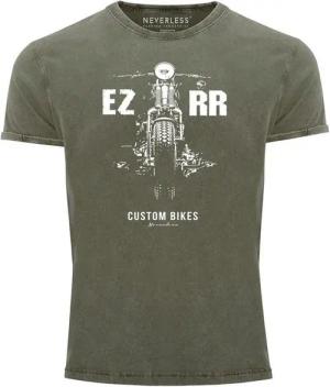 Neverless Print-Shirt Cooles Angesagtes Herren T-Shirt Vintage Shirt Biker Motorrad Chopper mit Print