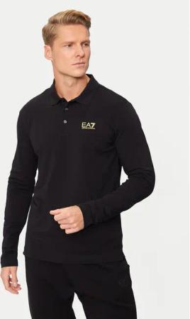 EA7 Emporio Armani Poloshirt 8NPF15 PJVQZ 0208 Schwarz Regular Fit