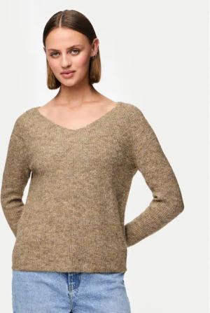 Pieces Pullover Ellen 17114251 Braun Regular Fit