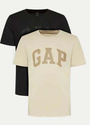Gap 2er-Set T-Shirts 885595-00 Schwarz Regular Fit