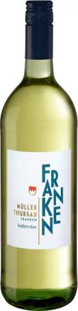 Müller-Thurgau Franken QbA halbtrocken, Literflasche, Weißwein 2023 - Mindestbestellmenge 6