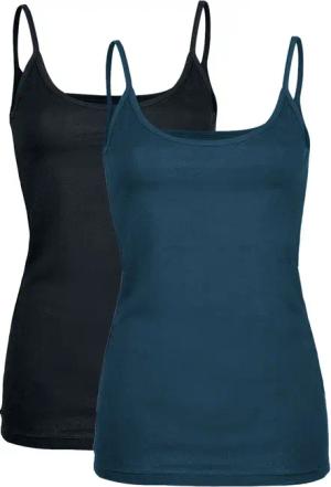 Black Premium by EMP Top - Doppelpack Tops mit dünnen Trägern - S bis 3XL - für Damen - Größe L - schwarz/petrol