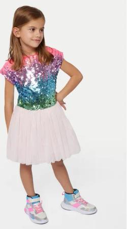 Billieblush Kleid für den Alltag U20650 Rosa Regular Fit