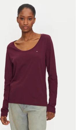 Tommy Hilfiger Bluse UW0UW05228 Dunkelrot Regular Fit