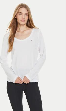 Tommy Hilfiger Bluse UW0UW05228 Weiß Relaxed Fit