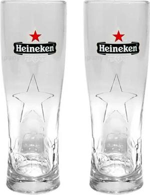 Ellips Gläser-Set Heineken Bier 0,25 Glas Gläser Set - 2x Gläser 0,25 GEEICHT Biergla
